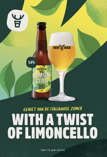 Limon Ciao - Licht Blond Bier twist of limoncello - 33cl