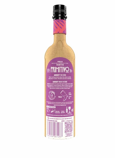 Primitivo 750ml Papieren wijnfles 